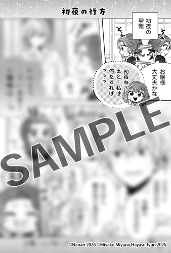 ◆電子ストア◆電子特典描き下ろしマンガ1P「初夜の行方」